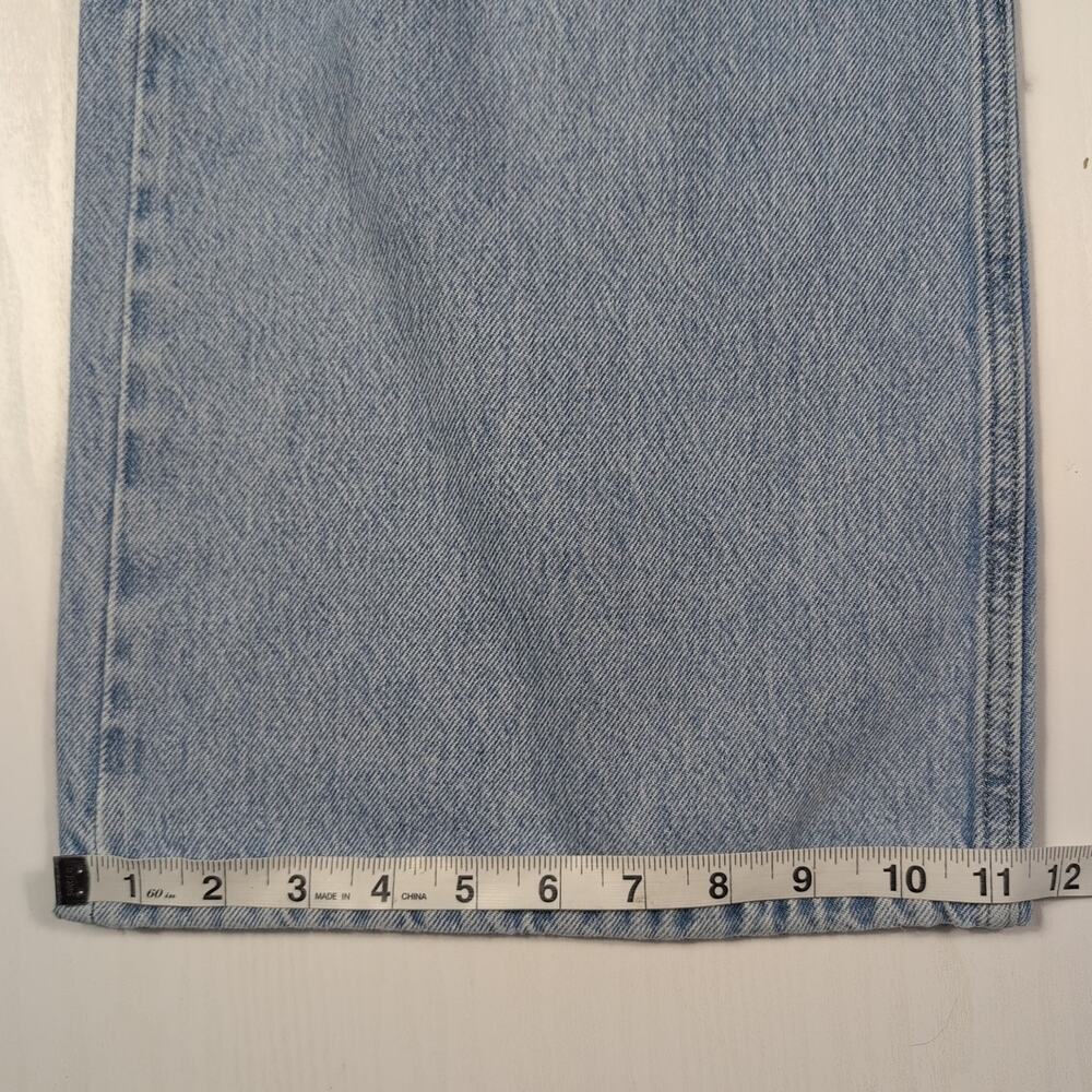 Arizona Low Rise Baggy Jeans Womens Size 5 Light Blue Cargo Skater 90s Grunge - Picture 6 of 11